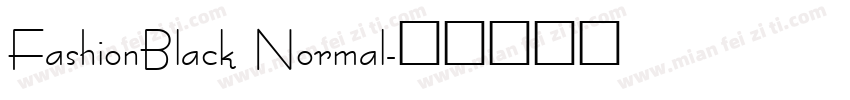 FashionBlack Normal字体转换
